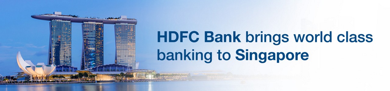 HDFC bank launch singapore banner